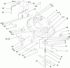 Toro 71246 (XL 380H) - XL 380H Lawn Tractor, 2007 (270000001-270999999) Ersatzteile 38 INCH DECK ASSEMBLY