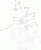 Toro 71252 (XL 380H) - XL 380H Lawn Tractor, 2008 (280000001-280999999) Ersatzteile 38IN DECK BLADE DRIVE ASSEMBLY