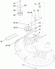 Toro 71252 (XL 380H) - XL 380H Lawn Tractor, 2010 (310000001-310002000) Ersatzteile 38 INCH DECK BLADE DRIVE AND BRAKE ASSEMBLY