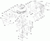 Toro 71252 (XL 380H) - XL 380H Lawn Tractor, 2010 (310000001-310002000) Ersatzteile ENGINE, CLUTCH AND EXHAUST ASSEMBLY