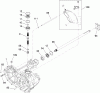 Toro 71252 (XL 380H) - XL 380H Lawn Tractor, 2010 (310000001-310002000) Ersatzteile MAIN HOUSING AND BEARING ASSEMBLY TRANSAXLE NO. 104-1760
