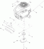 Toro 71254 (XLS 380) - XLS 380 Lawn Tractor, 2011 (311000001-311999999) Ersatzteile ENGINE, MUFFLER AND CLUTCH ASSEMBLY