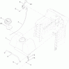 Toro 71254 (XLS 380) - XLS 380 Lawn Tractor, 2011 (311000001-311999999) Ersatzteile GAS TANK AND THROTTLE CONTROL ASSEMBLY