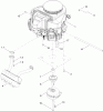 Toro 71255 (XLS 420T) - XLS 420T Lawn Tractor, 2012 (SN 312000001-312999999) Ersatzteile ENGINE, MUFFLER AND CLUTCH ASSEMBLY