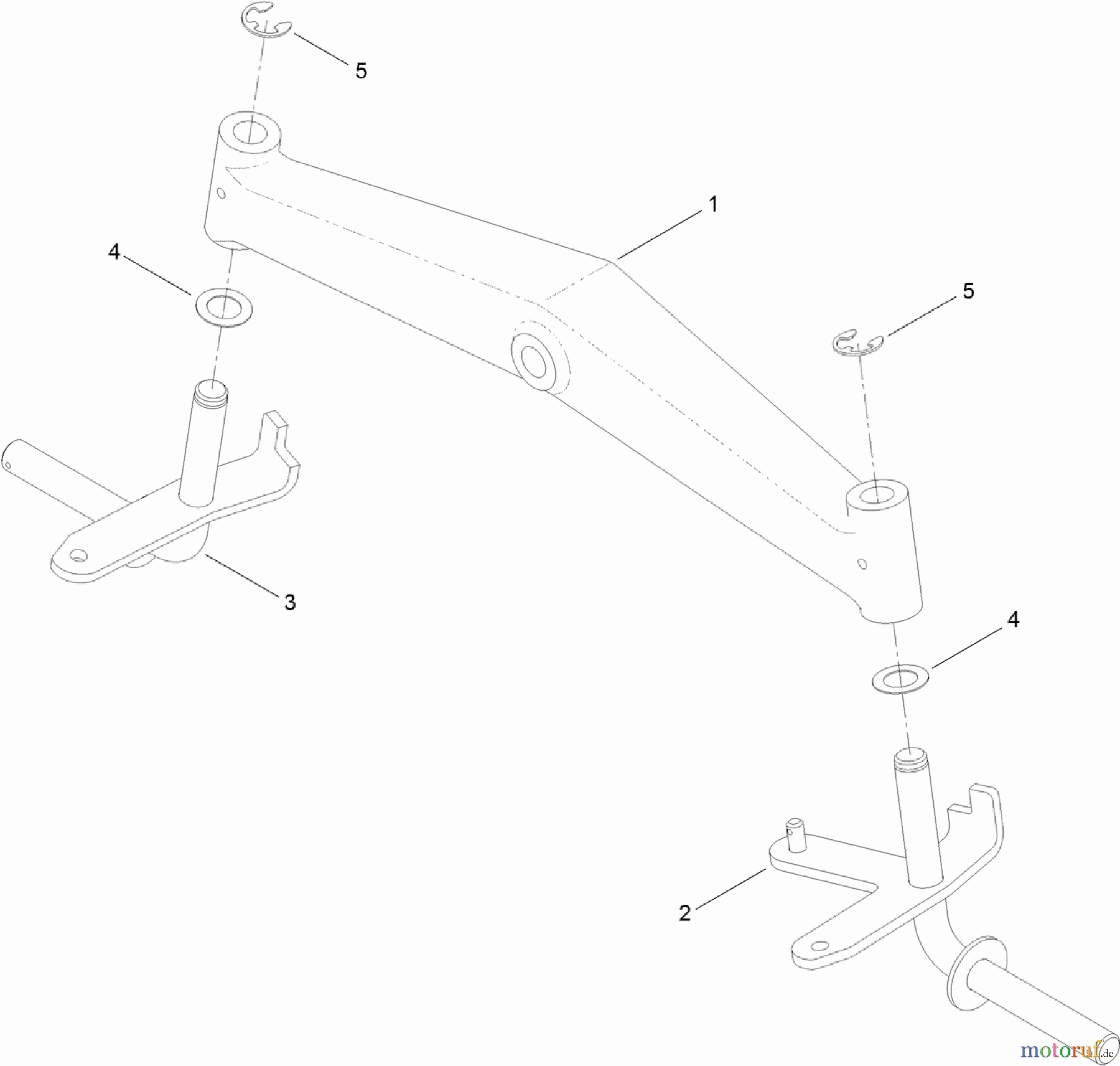 Toro Neu Mowers, Lawn & Garden Tractor Seite 1 71255 (XLS 420T) - Toro XLS 420T Lawn Tractor, 2012 (SN 312000001-312999999) FRONT AXLE ASSEMBLY
