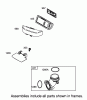 Toro 71283 (17-44HXLE) - 17-44HXLE Lawn Tractor, 2002 (220010001-220999999) Ersatzteile AIR CLEANER ASSEMBLY ENGINE BRIGGS AND STRATTON MODEL 31F777-0123-E1
