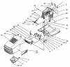 Toro 71283 (17-44HXLE) - 17-44HXLE Lawn Tractor, 2002 (220010001-220999999) Ersatzteile HOOD AND TOWER ASSEMBLY