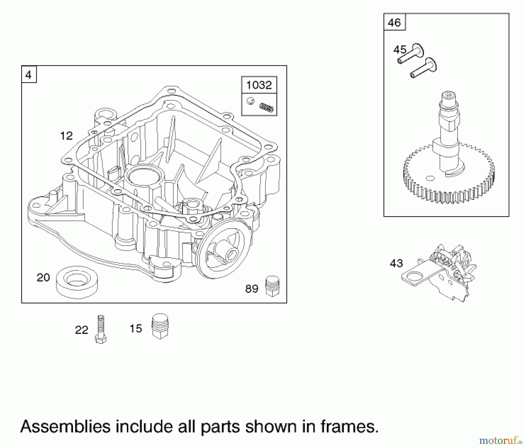 Toro Neu Mowers, Lawn & Garden Tractor Seite 1 71283 (17-44HXLE) - Toro 17-44HXLE Lawn Tractor, 2004 (240000001-240999999) CRANKCASE ASSEMBLY BRIGGS AND STRATTON 31F777-0123-E1