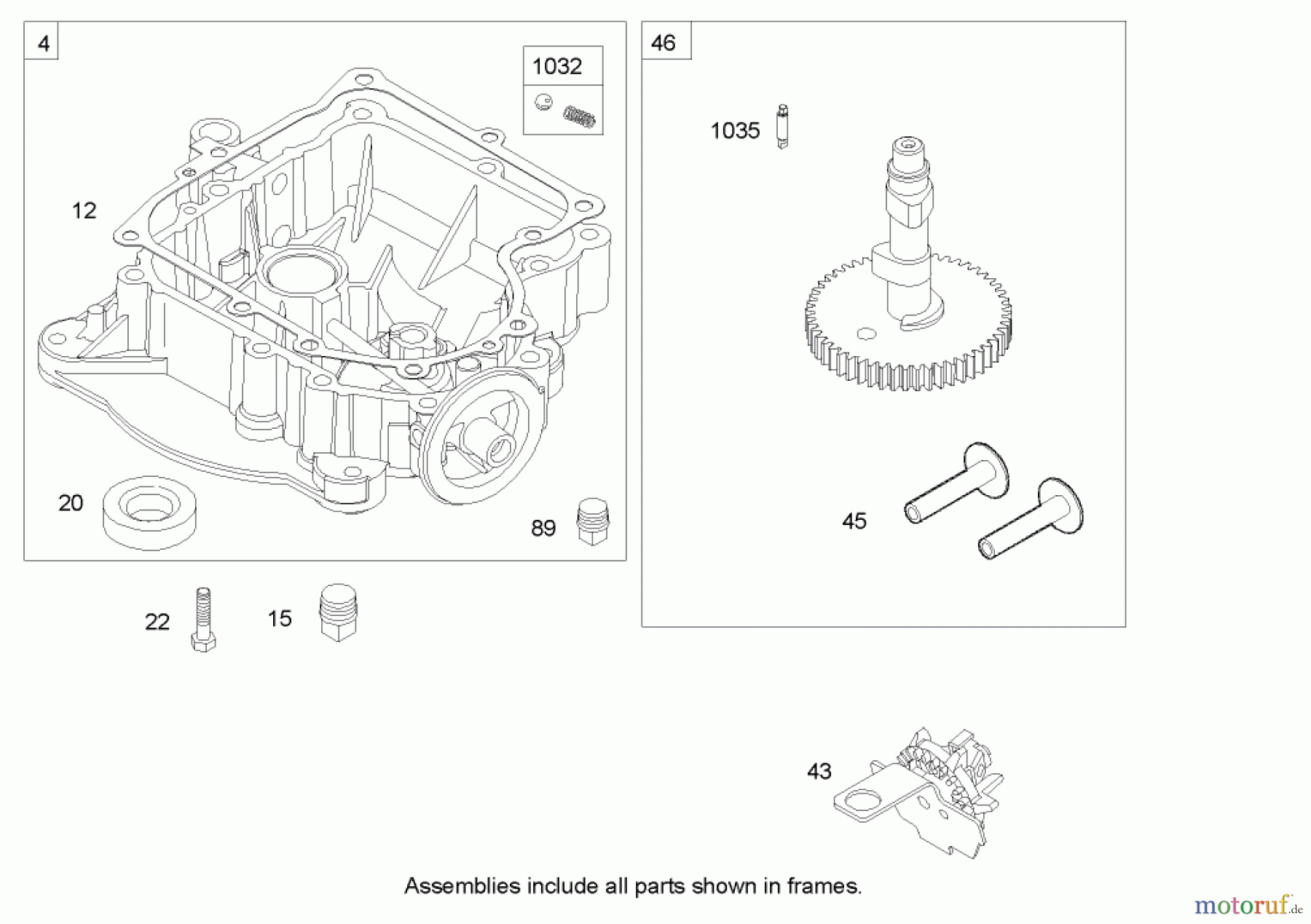 Toro Neu Mowers, Lawn & Garden Tractor Seite 1 71285 (18-44HXLE) - Toro 18-44HXLE Lawn Tractor, 2004 (240000001-240999999) CRANKCASE ASSEMBLY BRIGGS AND STRATTON 31H777-0177-E1