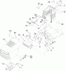 Toro 71285 (18-44HXLE) - 18-44HXLE Lawn Tractor, 2004 (240000001-240999999) Ersatzteile HOOD AND TOWER ASSEMBLY