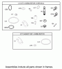 Toro 71286 (XL 440H) - XL 440H Lawn Tractor, 2007 (270000001-270999999) Ersatzteile CARBURETOR OVERHAUL KIT ASSEMBLY BRIGGS AND STRATTON 31F777-0162-E1