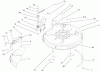Toro 71300 (12-32XL) - 12-32XL Lawn Tractor, 2000 (200000001-200999999) Ersatzteile 32" DECK COMPONENTS ASSEMBLY #1