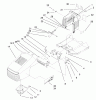 Toro 71300 (12-32XL) - 12-32XL Lawn Tractor, 2000 (200000001-200999999) Ersatzteile HOOD & TOWER ASSEMBLY