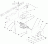 Toro 71301 (12.5-32XLE) - 12.5-32XLE Lawn Tractor, 2001 (210000001-210999999) Ersatzteile 5 SPEED TRANSAXLE ASSEMBLY