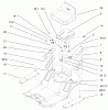 Toro 71301 (12.5-32XLE) - 12.5-32XLE Lawn Tractor, 2001 (210000001-210999999) Ersatzteile REAR BODY AND SEAT ASSEMBLY