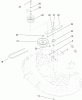 Toro 71427 (XL 380) - XL 380 Lawn Tractor, 2005 (250000001-250999999) Ersatzteile 38IN DECK BLADE DRIVE ASSEMBLY