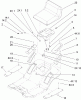 Toro 71427 (XL 380) - XL 380 Lawn Tractor, 2005 (250000001-250999999) Ersatzteile REAR BODY AND SEAT ASSEMBLY