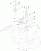 Toro 71428 (XL 380H) - XL 380H Lawn Tractor, 2005 (250000001-250999999) Ersatzteile 38IN DECK BLADE DRIVE ASSEMBLY