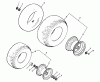 Toro 72-08BP01 (A-90) - A-90 36" 4-Speed Tractor, 1977 Ersatzteile WHEELS AND TIRES
