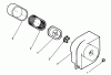 Toro 72040 (244-5) - 244-5 Yard Tractor, 1993 (3900001-3999999) Ersatzteile AIR CLEANER ASSEMBLY