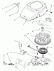 Toro 72040 (244-5) - 244-5 Yard Tractor, 1993 (3900001-3999999) Ersatzteile BLOWER HOUSING AND IGNITION ASSEMBLY