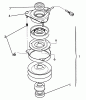 Toro 72040 (244-5) - 244-5 Yard Tractor, 1993 (3900001-3999999) Ersatzteile CLUTCH ASSEMBLY 92-1686