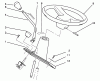 Toro 72041 (244-H) - 244-H Yard Tractor, 1993 (3900001-3999999) Ersatzteile STEERING WHEEL AND CONSOLE ASSEMBLY