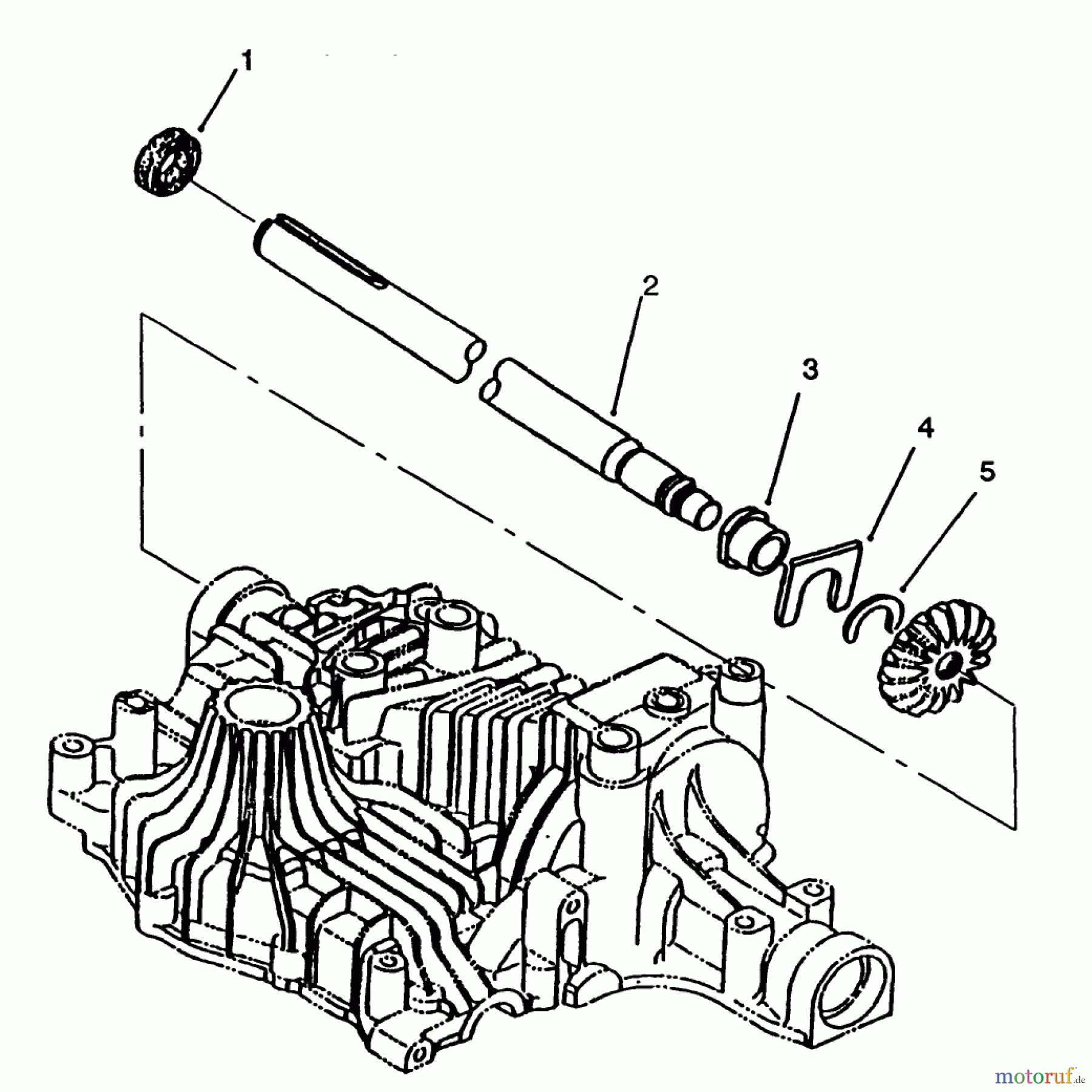 Toro Neu Mowers, Lawn & Garden Tractor Seite 1 72042 (264-6) - Toro 264-6 Yard Tractor, 1994 (4900001-4999999) AXLE SHAFT