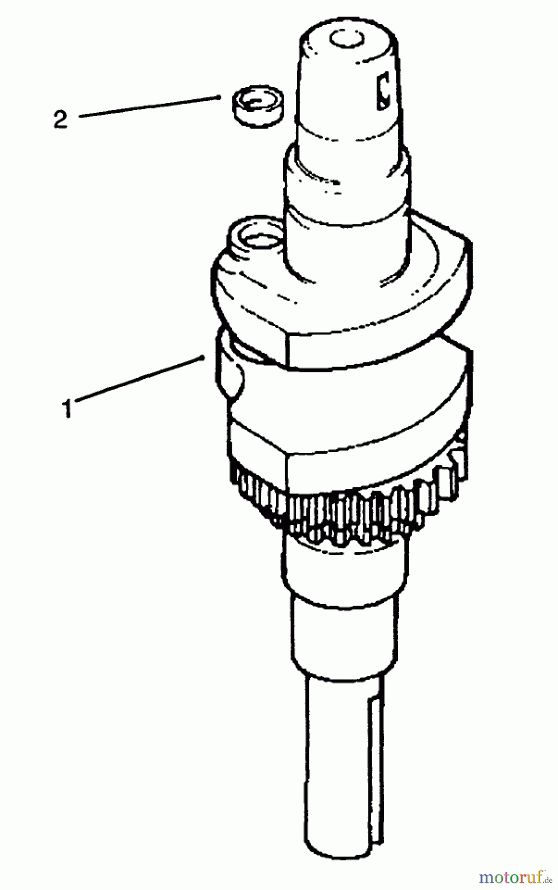 Toro Neu Mowers, Lawn & Garden Tractor Seite 1 72042 (264-6) - Toro 264-6 Yard Tractor, 1994 (4900001-4999999) CRANKSHAFT #1