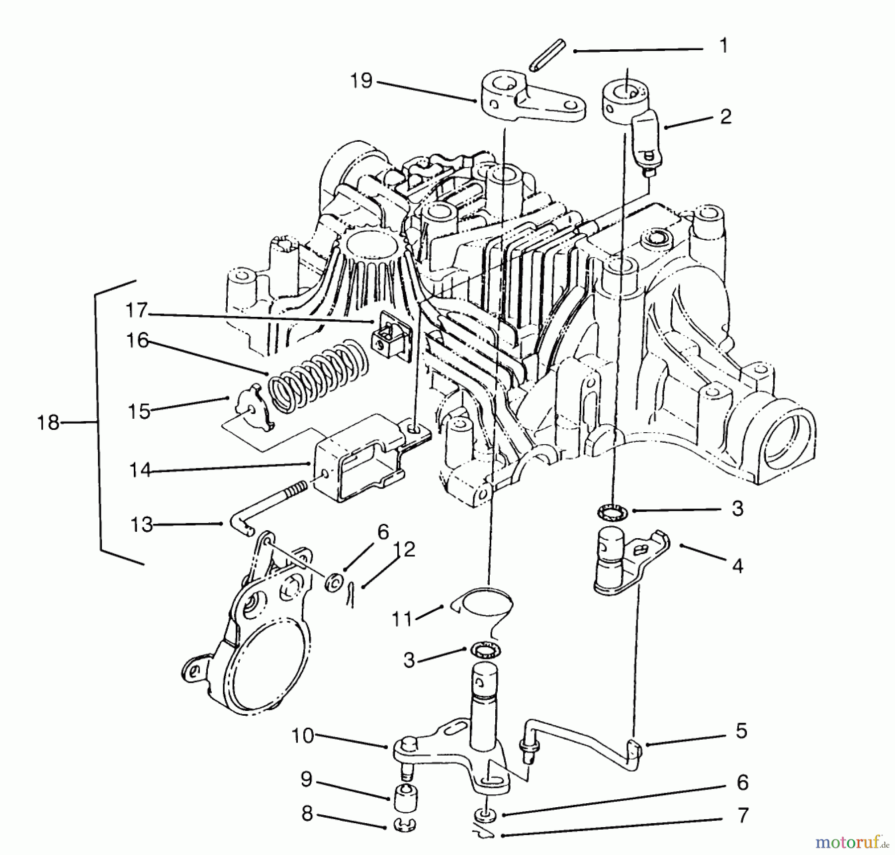  Toro Neu Mowers, Lawn & Garden Tractor Seite 1 72043 (264-H) - Toro 264-H Yard Tractor, 1995 (5900001-5901475) BRAKE INTERLOCK
