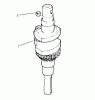 Toro 72103 (268-H) - 268-H Yard Tractor, 1995 (5900001-5900600) Ersatzteile CRANKSHAFT (KOHLER ENGINE CV14S-PS1472) #1