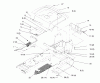 Toro 72103 (268-H) - 268-H Yard Tractor, 1995 (5900001-5900600) Ersatzteile FENDER AND FOOTREST