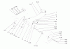 Toro 72103 (268-H) - 268-H Yard Tractor, 1995 (5900001-5900600) Ersatzteile FRONT AXLE