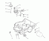 Toro 72103 (268-H) - 268-H Yard Tractor, 1995 (5900001-5900600) Ersatzteile OIL PAN/LUBRICATION (KOHLER ENGINE CV16S-PS61514)