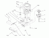 Toro 72103 (268-H) - 268-H Yard Tractor, 1995 (5900001-5900600) Ersatzteile TWIN CYLINDER ENGINE, MUFFLER, AND P.T.O.