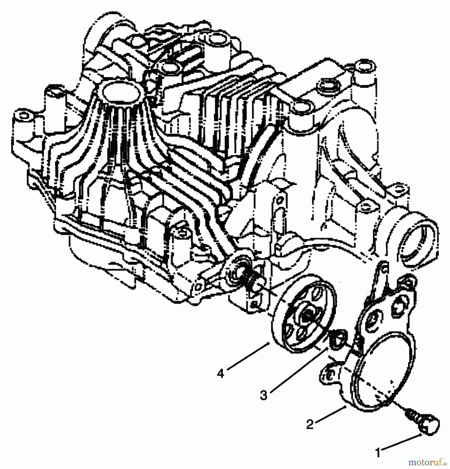 Toro Neu Mowers, Lawn & Garden Tractor Seite 1 72043 (264-H) - Toro 264-H Yard Tractor, 1996 (6900001-6999999) BRAKE