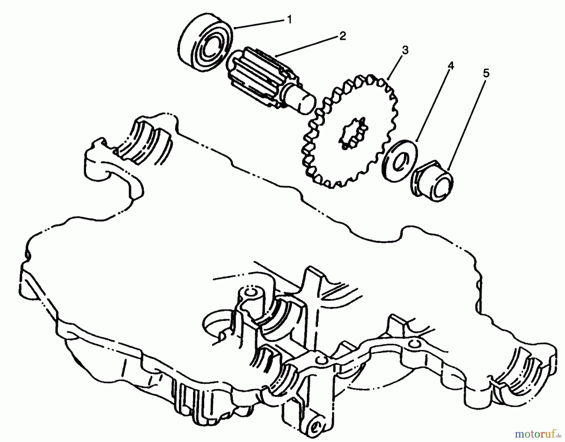 Toro Neu Mowers, Lawn & Garden Tractor Seite 1 72043 (264-H) - Toro 264-H Yard Tractor, 1996 (6900001-6999999) FINAL PINION