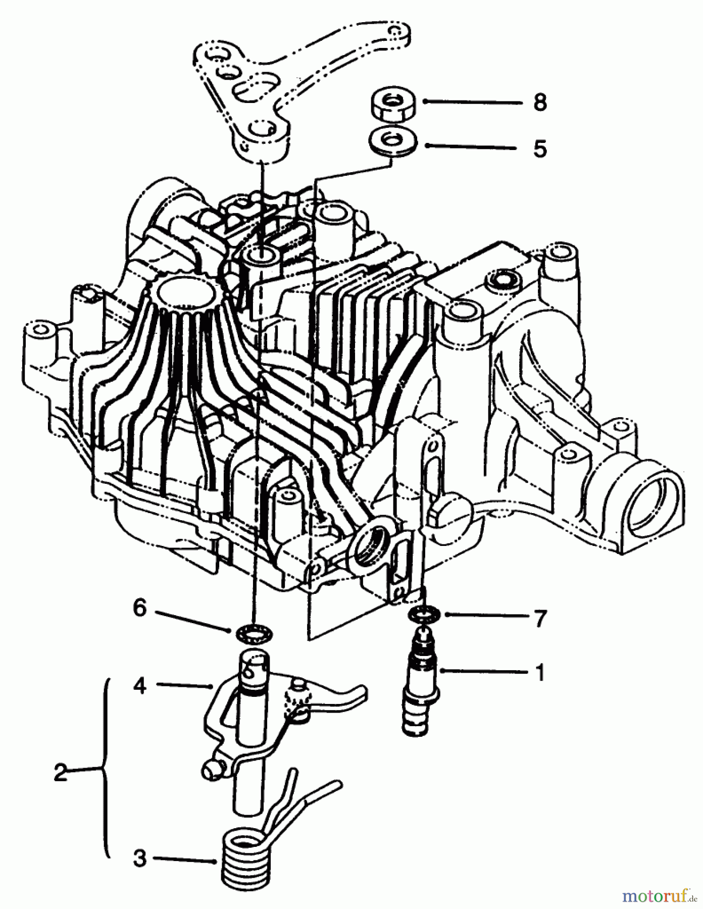 Toro Neu Mowers, Lawn & Garden Tractor Seite 1 72043 (264-H) - Toro 264-H Yard Tractor, 1996 (6900001-6999999) N-CENTERING