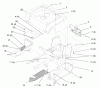 Toro 72045 (265-6) - 265-6 Lawn and Garden Tractor, 1998 (8900400-8999999) Ersatzteile FENDER AND FOOTREST