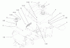 Toro 72045 (265-6) - 265-6 Lawn and Garden Tractor, 1998 (8900400-8999999) Ersatzteile FUEL TANK AND HYDRO RESERVOIR