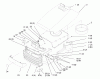 Toro 72045 (265-6) - 265-6 Lawn and Garden Tractor, 1998 (8900400-8999999) Ersatzteile HOOD AND GRILL