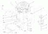 Toro 72045 (265-6) - 265-6 Lawn and Garden Tractor, 1998 (8900400-8999999) Ersatzteile SINGLE CYLINDER ENGINE, MUFFLER, AND P.T.O.