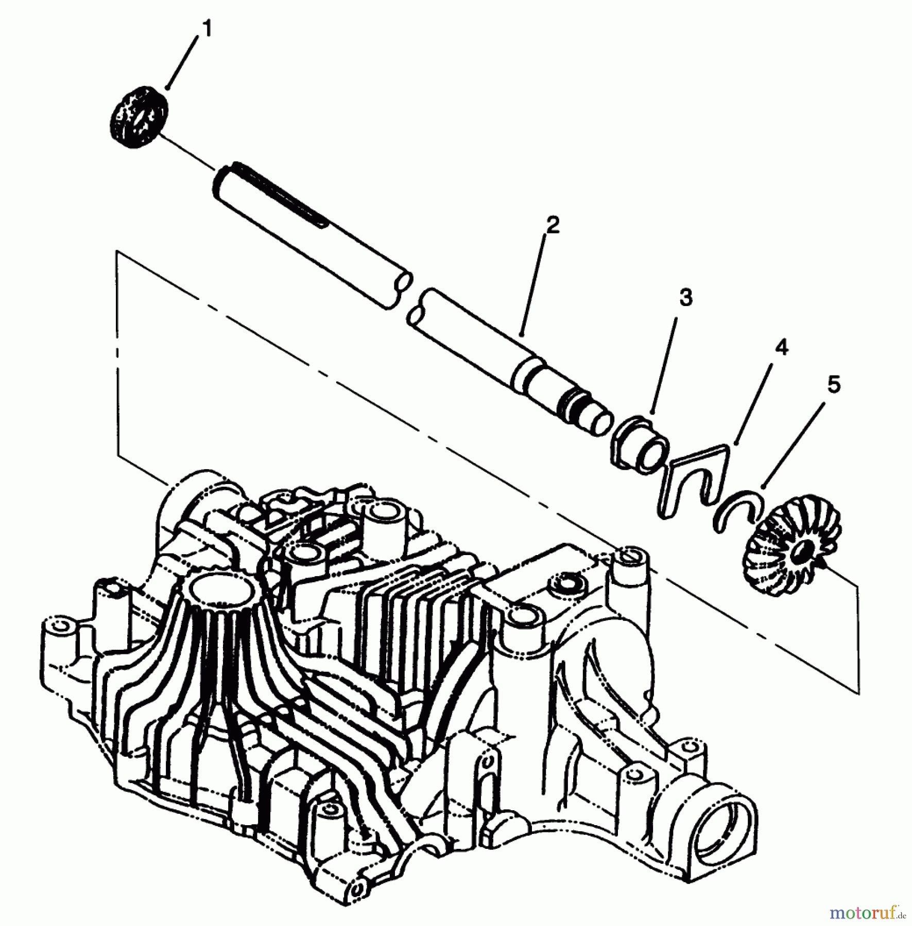 Toro Neu Mowers, Lawn & Garden Tractor Seite 1 72046 (265-H) - Toro 265-H Lawn and Garden Tractor, 1996 (6900001-6999999) AXLE SHAFT