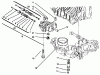 Toro 72064 (265-H) - 265-H Lawn and Garden Tractor, 1996 (6900001-6999999) Ersatzteile CENTER CASE