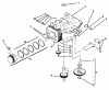Toro 72064 (265-H) - 265-H Lawn and Garden Tractor, 1996 (6900001-6999999) Ersatzteile CRANKCASE