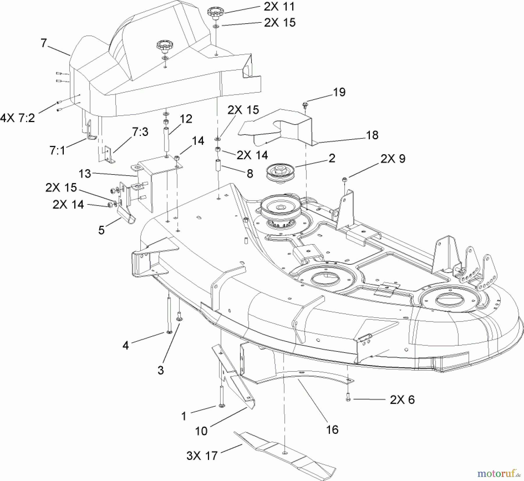 Toro Neu Accessories, Mower 79162 - Toro 44