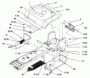 Toro 72064 (265-H) - 265-H Lawn and Garden Tractor, 1996 (6900001-6999999) Ersatzteile FENDER AND FOOTREST