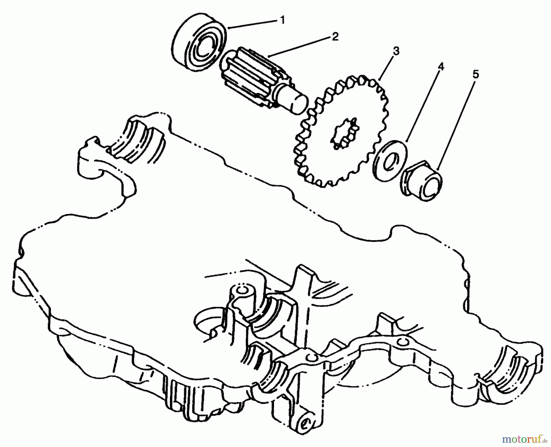 Toro Neu Mowers, Lawn & Garden Tractor Seite 1 72046 (265-H) - Toro 265-H Lawn and Garden Tractor, 1996 (6900001-6999999) FINAL PINION