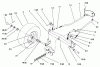 Toro 72064 (265-H) - 265-H Lawn and Garden Tractor, 1996 (6900001-6999999) Ersatzteile FRONT AXLE