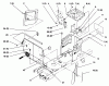 Toro 72064 (265-H) - 265-H Lawn and Garden Tractor, 1996 (6900001-6999999) Ersatzteile HOODSTAND AND FIREWALL